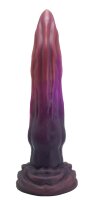 Crimson Grasp Dildo – Spiral tentacle with suction cups, 26.5 cm, red-violet fantasy