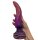 Crimson Grasp Dildo – Spiral tentacle with suction cups, 26.5 cm, red-violet fantasy