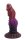 Obsidian Fang Dildo – Reptilienstruktur mit Schuppenrelief, 21 cm, bordeaux-violetter Farbverlauf