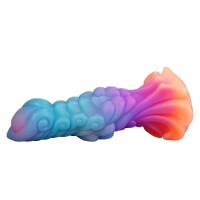 Cosmic Dragon Dildo – Der galaktische Verführer, 20 cm, strukturierte Oberfläche, kraftvolle Farben