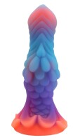 Cosmic Dragon Dildo – Der galaktische Verführer, 20 cm, strukturierte Oberfläche, kraftvolle Farben