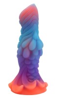 Cosmic Dragon Dildo – Der galaktische Verführer, 20 cm, strukturierte Oberfläche, kraftvolle Farben