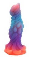 Cosmic Dragon Dildo – Der galaktische Verführer, 20 cm, strukturierte Oberfläche, kraftvolle Farben