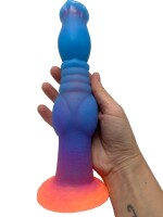 Mystic Ripple Dildo – Der Wellenzauberer der Nacht, 23 cm, leuchtet im Dunkeln, faszinierende Textur, intensive Kontrolle