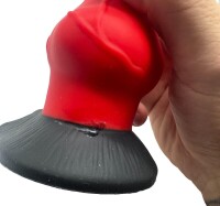 Canine Passion Dildo – Animalisch inspiriertes Fantasy-Dildo in Rot, 20 cm