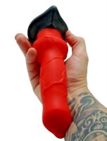 Infernal Canine Dildo – Höllischer Hundepenis mit Knotenbasis & Saugnapf, 20 cm