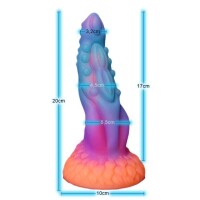 Cosmic Pulse Dildo – Der leuchtende Bote aus fernen Galaxien, 20 cm, Außerirdische Textur