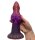 Oblivion Crest Dildo – Organischer Alien-Schaft in Rot-Violett, 22 cm, strukturierte Oberfläche & fantasievolles Sockeldesign