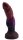 Crimson Hollow Dildo – Gebogener Alien-Schaft in Weinrot & Violett, 23 cm, strukturierte Oberfläche & fantasievoller Sockel