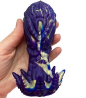 Serpent Whisper Plug – Glitzernder Schlangenreiz in Violett, 13 cm, geheimnisvoll und intensiv