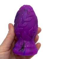 Sylvan Bloom Plug – Violetter Naturreiz mit Blattstruktur, 10 cm, magisch & verspielt