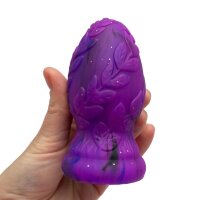 Sylvan Bloom Plug – Violetter Naturreiz mit Blattstruktur, 10 cm, magisch & verspielt
