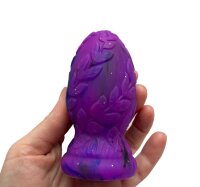 Sylvan Bloom Plug – Violetter Naturreiz mit Blattstruktur, 10 cm, magisch & verspielt