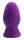 Sylvan Bloom Plug – Violetter Naturreiz mit Blattstruktur, 10 cm, magisch & verspielt