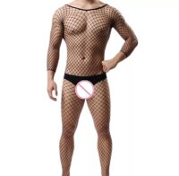 Seductive Web Mens Fishnet Catsuit – Ouvert...