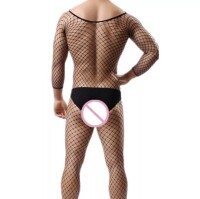 Seductive Web Mens Fishnet Catsuit – Ouvert...