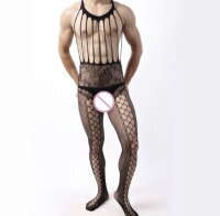 Shadow Stripes Men’s Bodystocking – Black...