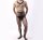 Shadow Stripes Men’s Bodystocking – Schwarzer Netz-Catsuit mit Streifen-Design & ouvert Schritt, XS–M