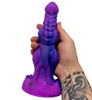 Astral Coil Dildo – Fantasievolles Spiral-Dildo in galaktischem Violett, 25 cm für intensive Erlebnisse