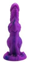 Cosmic Helix Dildo – Spiral-Dildo in strahlendem Violett, 25 cm für intensive Fantasie-Erlebnisse