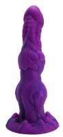 Cosmic Helix Dildo – Spiral-Dildo in strahlendem Violett, 25 cm für intensive Fantasie-Erlebnisse