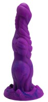 Cosmic Helix Dildo – Spiral-Dildo in strahlendem Violett, 25 cm für intensive Fantasie-Erlebnisse