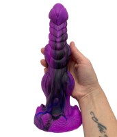 Stellar Wave Dildo – Spiral-Dildo in Magenta mit kosmischen Akzenten, 25 cm für unvergessliche Erlebnisse