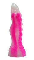 Pink Wave Dildo – Der elektrische Impuls, 22 cm, geschwungenes Design, kräftige rosa Farben