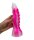 Spiral Bloom Dildo – Weiß-pinker Fantasy-Schaft mit Spiralstruktur, 22 cm, intensives Füllgefühl & stabile Basis