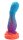 Luma Spire Dildo – Textured Fantasy Shaft in Blue, Purple & Orange, 21 cm, Glows in the Dark & Intense Relief