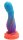 Luma Spire Dildo – Textured Fantasy Shaft in Blue, Purple & Orange, 21 cm, Glows in the Dark & Intense Relief