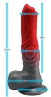 Crimson Fang Dildo – Animalische Intensität, 21,5 cm für mutige Entdecker