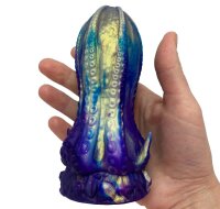 Aurelia Depths Plug – Schillernder Tentakelplug aus der Tiefe, 14 cm, in Blau-Violett-Gold