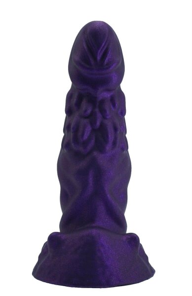 Frostborn Whisper Plug – Nordic-inspired fantasy anal plug in violet, 15 cm, textured surface for intense stimulation