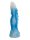 Frostspire Dildo – Ice Blue and White Fantasy Shaft with Textured Surface, 22 cm, Powerful Filling Sensation & Wide Base
