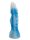 Frostspire Dildo – Ice Blue and White Fantasy Shaft with Textured Surface, 22 cm, Powerful Filling Sensation & Wide Base