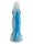 Frostspire Dildo – Ice Blue and White Fantasy Shaft with Textured Surface, 22 cm, Powerful Filling Sensation & Wide Base