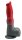 Hellhound Dildo – Roter Fantasy-Schaft mit schwarzer Basis, 21,5 cm, markante Adern & tierische Struktur