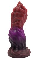 Oblivion Root Dildo – Außerirdischer Schaft in Rot & Violett, 18 cm, organische Struktur & stabile Basis