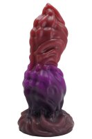 Oblivion Root Dildo – Außerirdischer Schaft in Rot & Violett, 18 cm, organische Struktur & stabile Basis