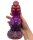 Oblivion Root Dildo – Außerirdischer Schaft in Rot & Violett, 18 cm, organische Struktur & stabile Basis