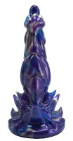 Nebula Flame Dildo – Fantasievolles Dildo in schimmerndem Blau und Gold, 21 cm für galaktische Abenteuer