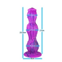 Galactic Root Dildo – Fantasievolles Dildo in Purpur für ein kosmisches Erlebnis, 23,5 cm