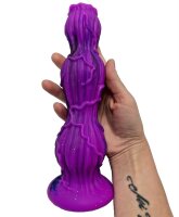 Void Ridge Dildo – Purple-Blue Fantasy Dildo with Veins, 23.5 cm, Muscular Design & Organic Texture