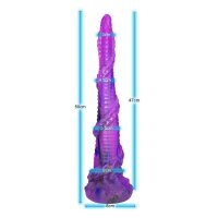 Dragon Shackle Dildo – Gefesselter Drachen-Dildo, 50 cm, strukturierter Schuppen-Körper & mystische Fantasy-Basis