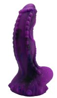 Astro Beast Dildo – Alien Fantasy Dildo in Purple with Galactic Texture, 21 cm