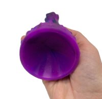 Stellar Bloom Dildo – Organic Alien Bloom in Purple with Galactic Texture, 20 cm