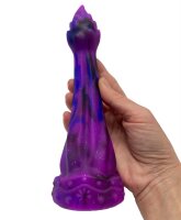 Stellar Bloom Dildo – Organic Alien Bloom in Purple with Galactic Texture, 20 cm