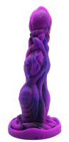 Venom Root Dildo – Organischer Fantasy-Dildo in violett-schwarzer Wurzelform, 24 cm mit knotiger Struktur und tiefen Auswölbungen