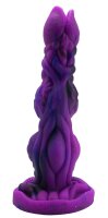 Venom Root Dildo – Organischer Fantasy-Dildo in violett-schwarzer Wurzelform, 24 cm mit knotiger Struktur und tiefen Auswölbungen